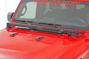 Jeep Gladiator LED Light Kit - Cowl Mount - Rough Country - 50 Jeep Gladiator LED Light Kit - Cowl Mount - Rough Country - 50